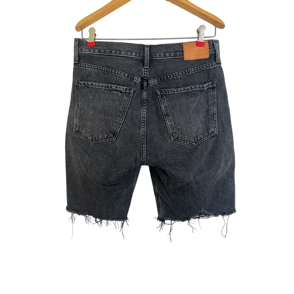 CITIZENS OF HUMANITY Ambrosio Long Denim Shorts in Black 1928-1134